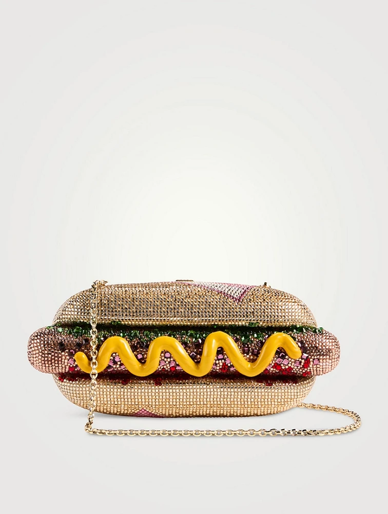 Hot Dog Glizzy Crystal Clutch