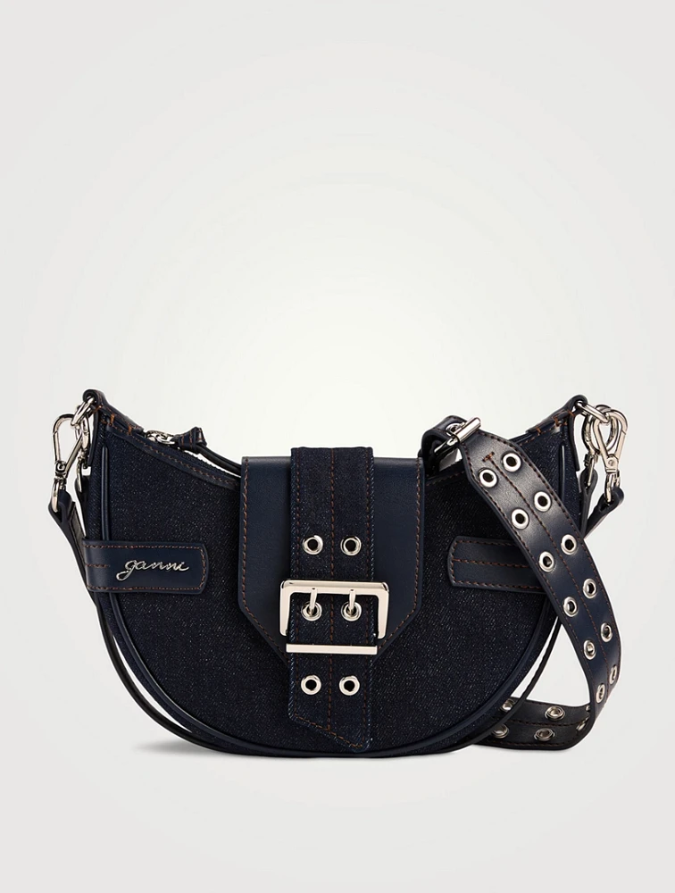 Small Bucky Denim Crossbody Bag