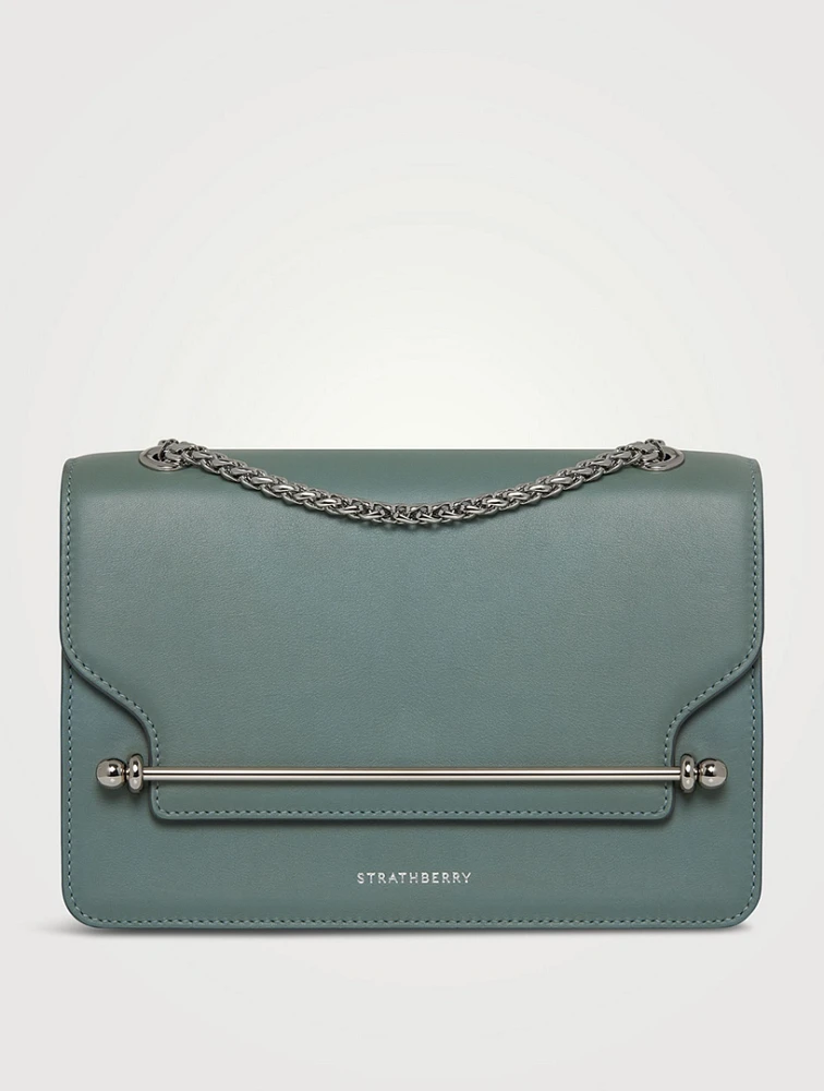 East/West Leather Shoulder Bag