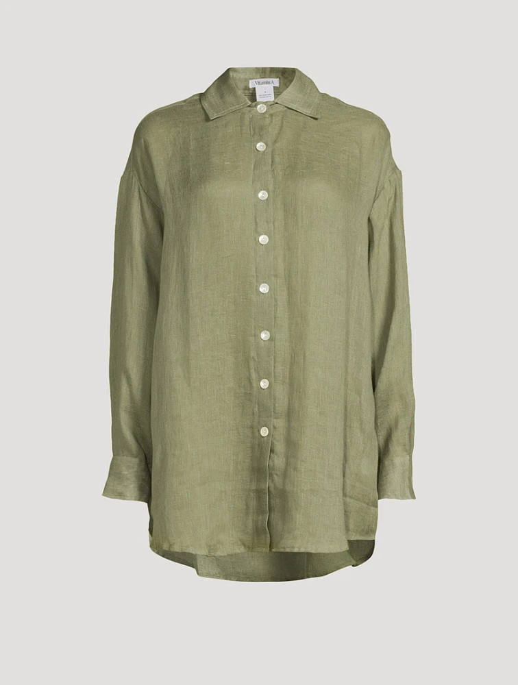Playa Linen Boyfriend Shirt