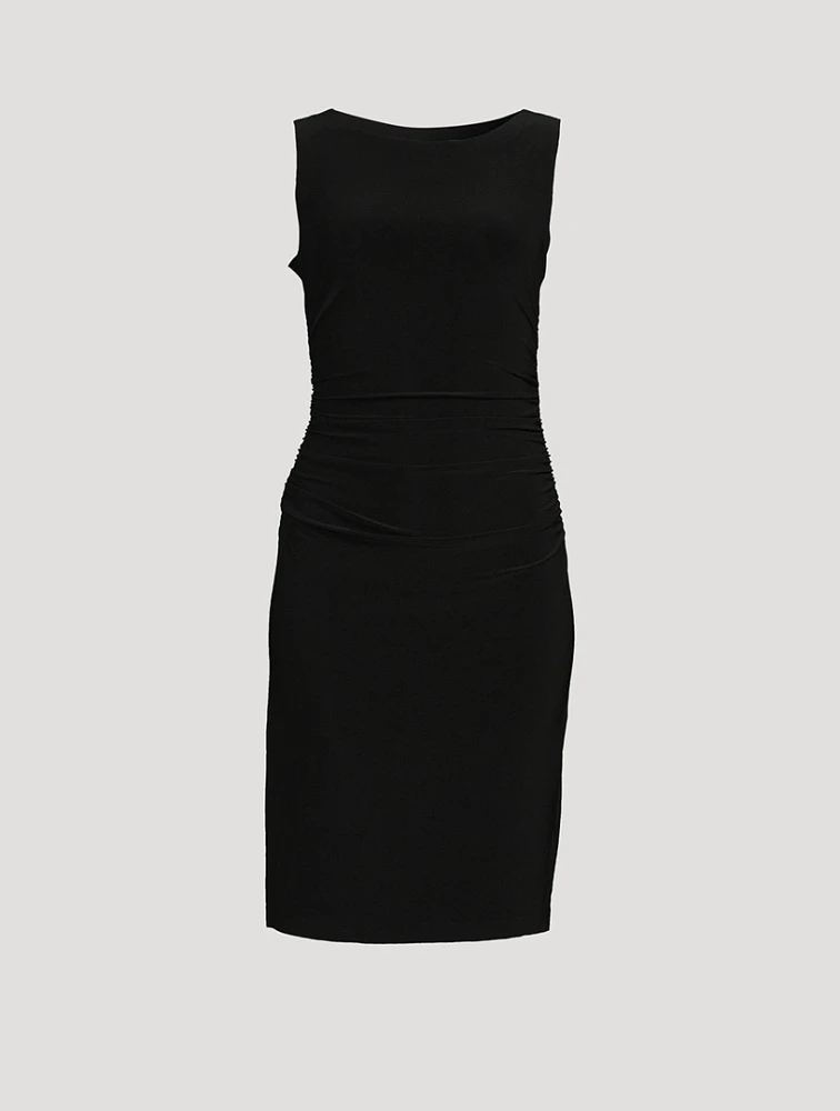 Shirred-Waist Midi Dress