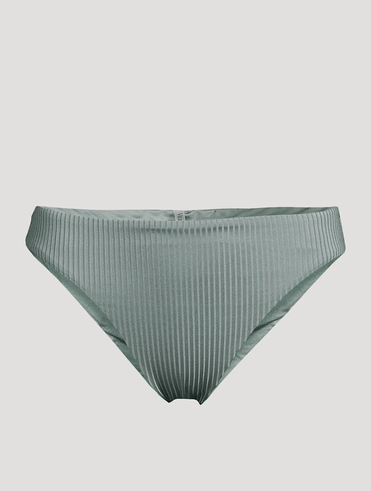Cali High-Leg Full-Coverage Swim Bottoms