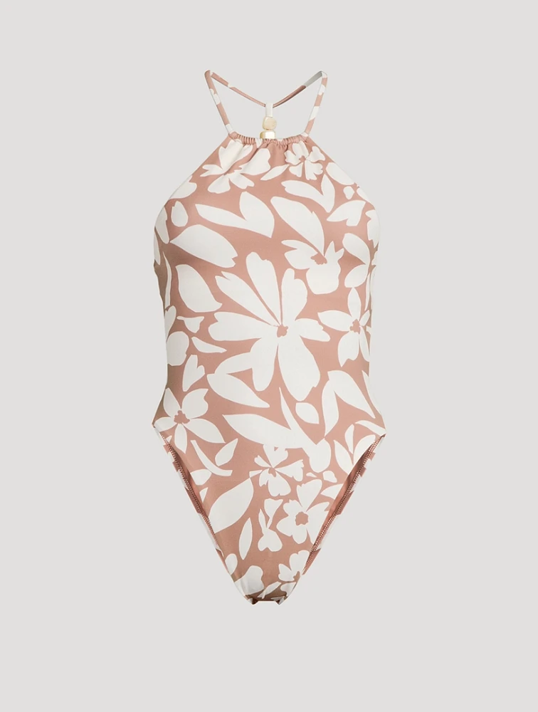 Terra High Neck One-Piece Swimsuit