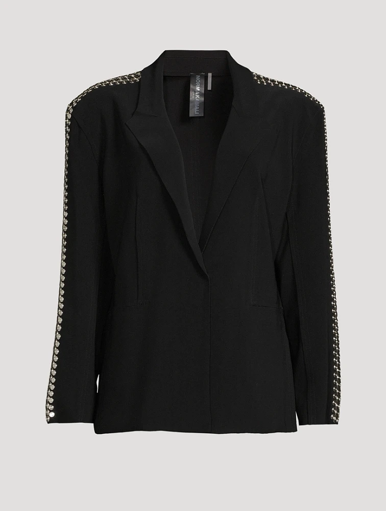 Stud Straight-Fit Blazer