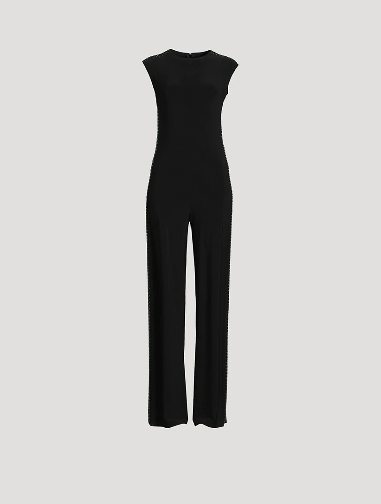 Stud Wide-Leg Jumpsuit
