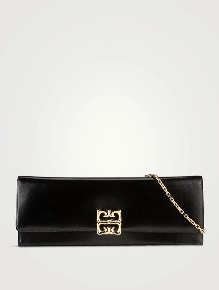 4G Liquid Leather Clutch