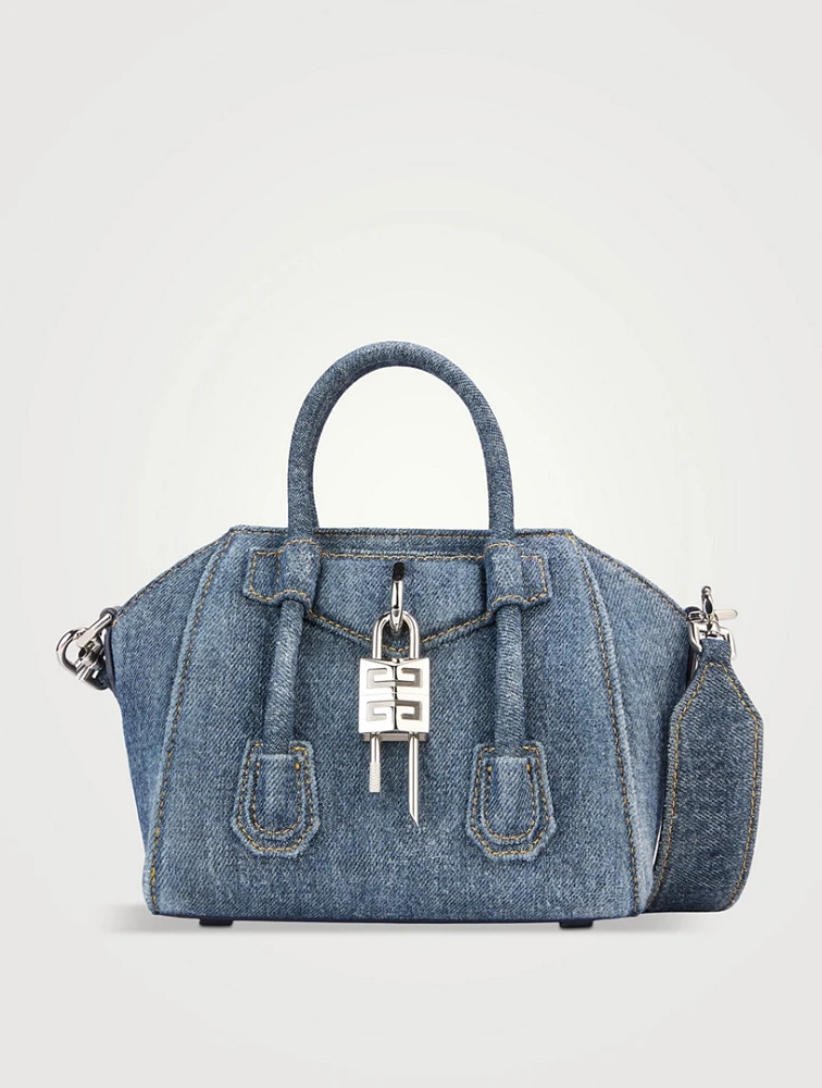 Toy Antigona Lock Denim Bag