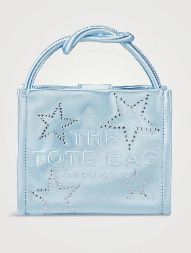 The Mini Star Embellished Satin Tote Bag