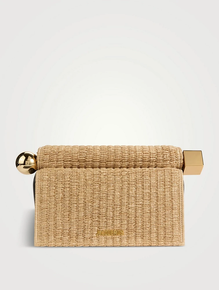 Le Rond Carré Raffia Clutch