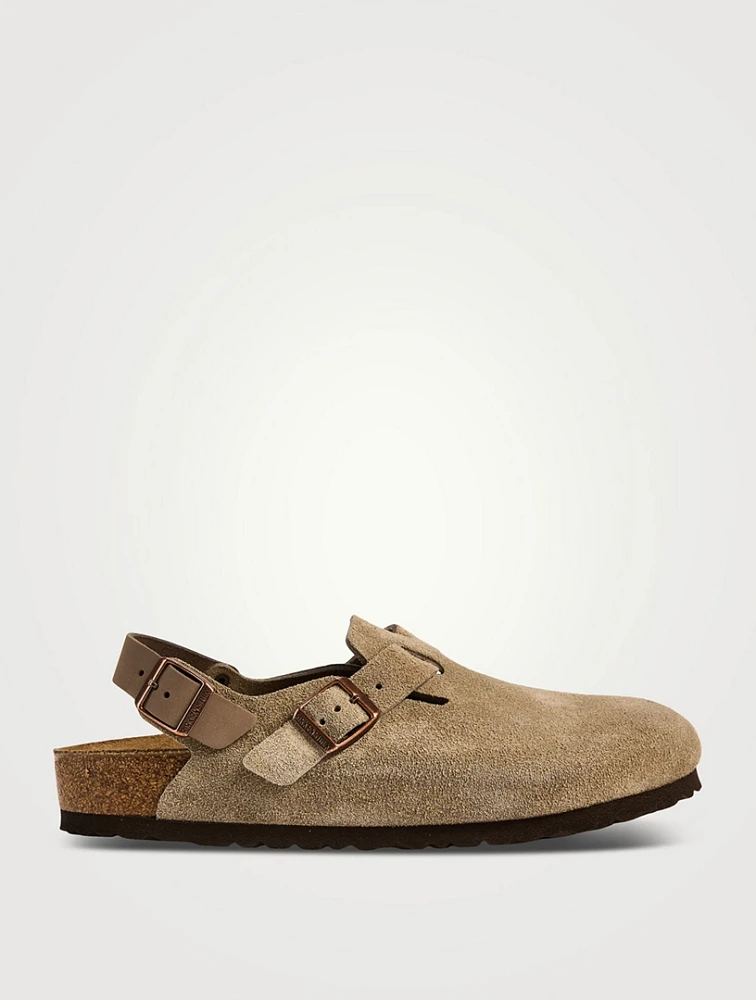 Tokio Suede Clogs