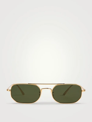 Oliver Peoples x Khaite 1989C Aviator Sunglasses