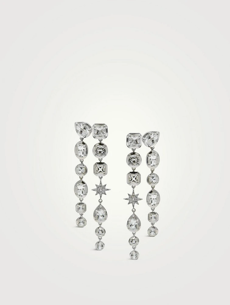 Mélia Grace Silver Double Earrings