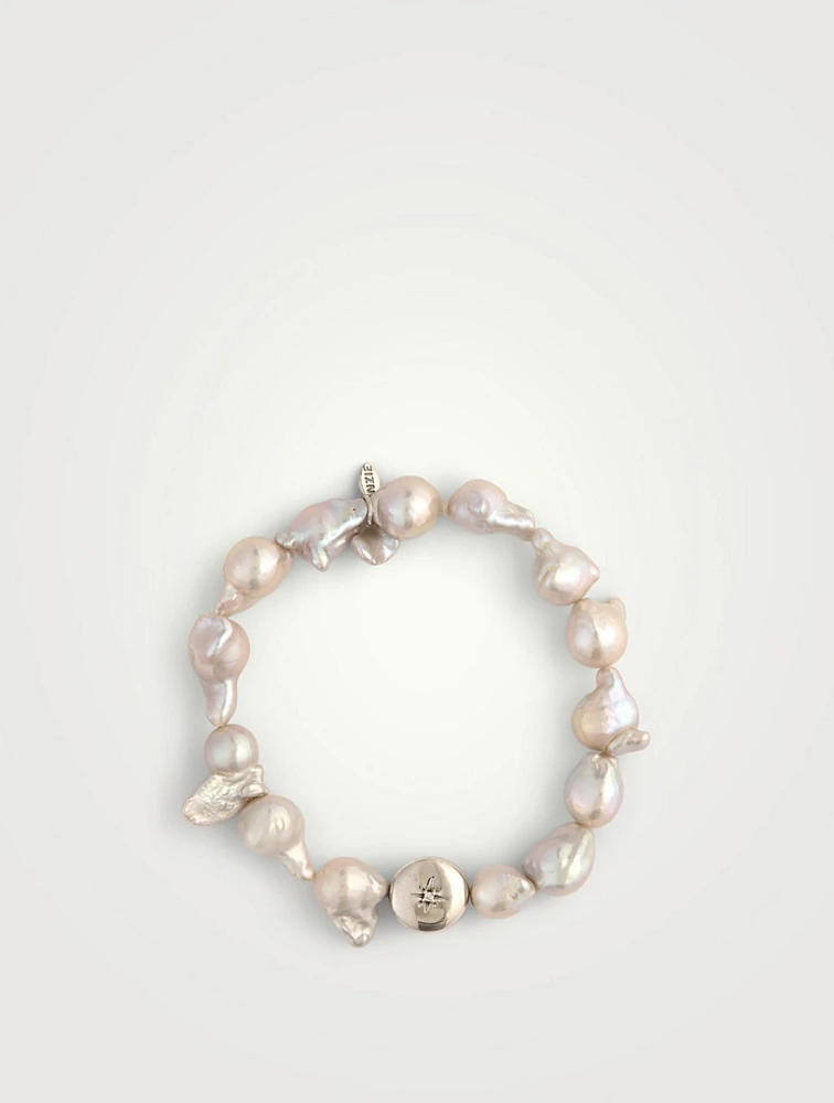 Bohème Baroque Grey Pearl Bracelet