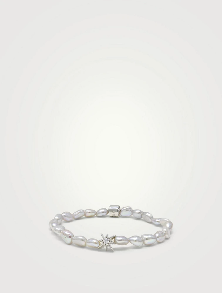 Bohème Silver Baroque Pearl Bracelet