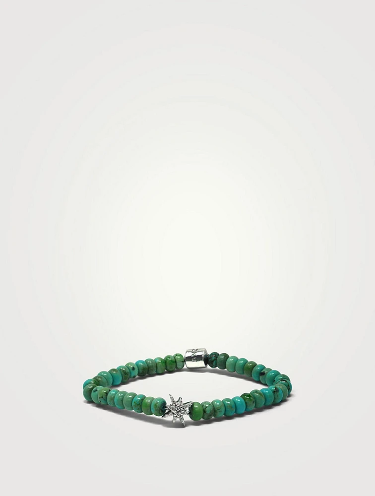Bohème Silver Turquoise Bracelet