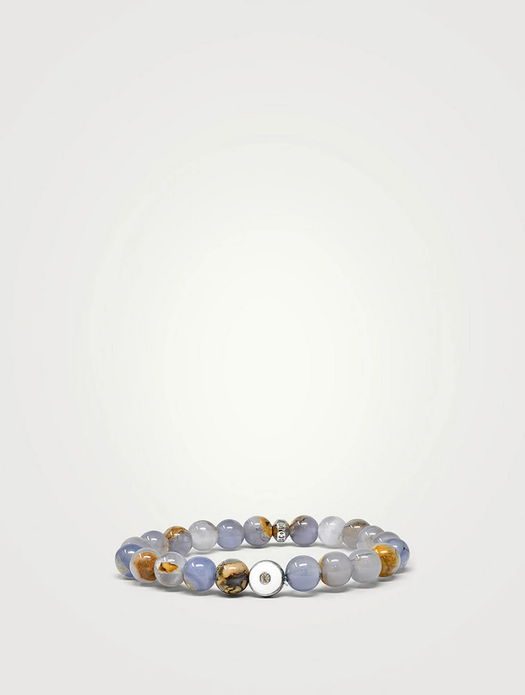 Jac+Jo Soul Silver Chalcedony Enamel Bracelet