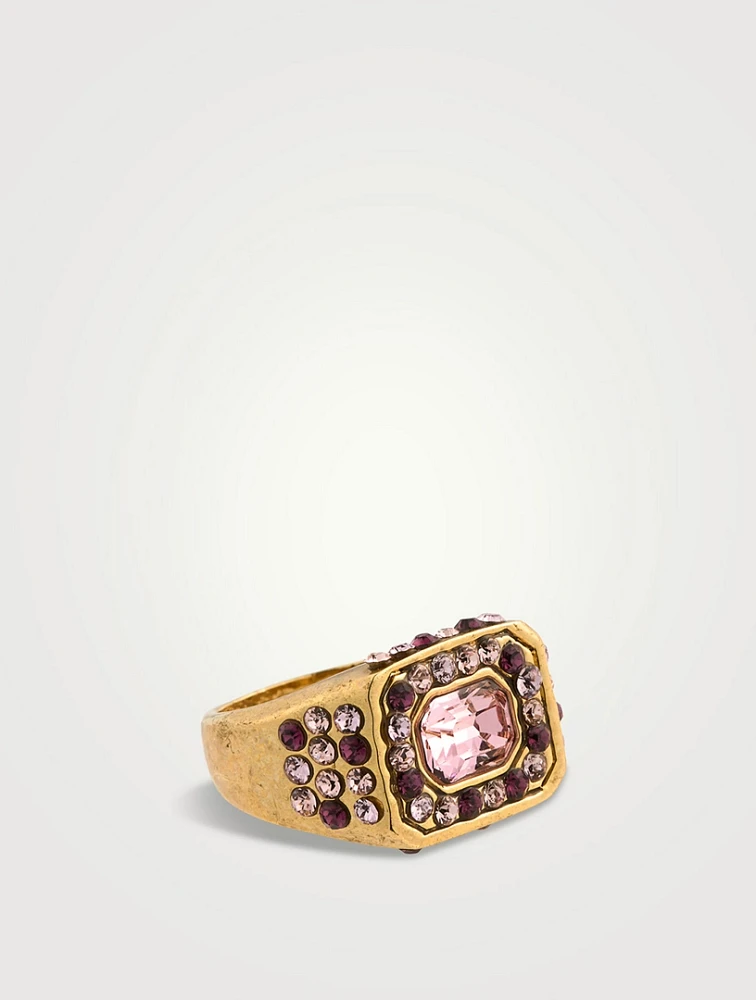 Emerald-Cut Stone Ring