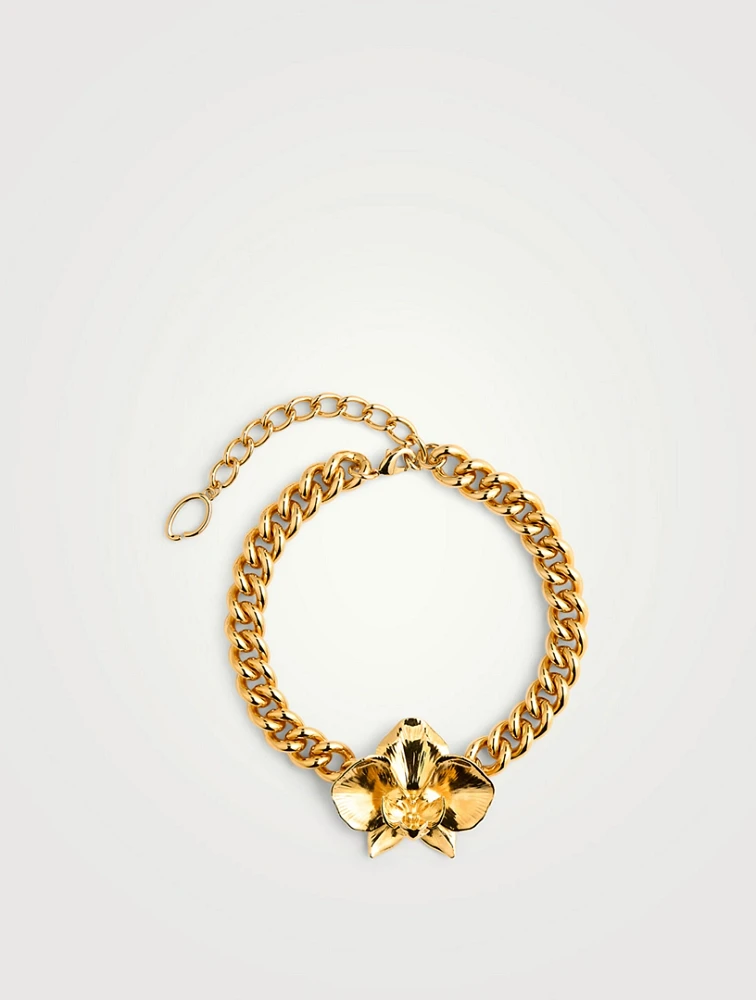 Orchid Cuban Link Necklace