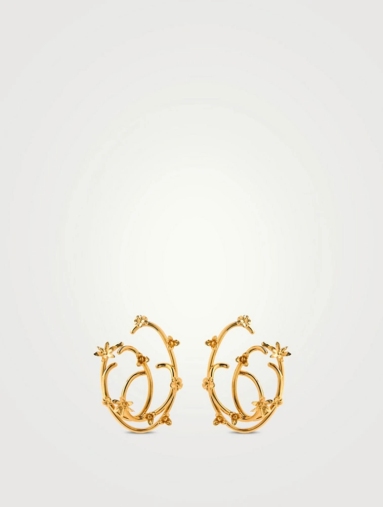 O Flower Earrings
