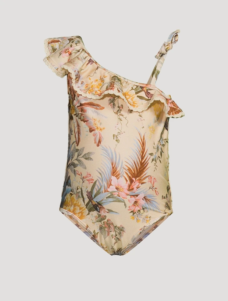 Tallow One-Piece Swimsuit Floral Print