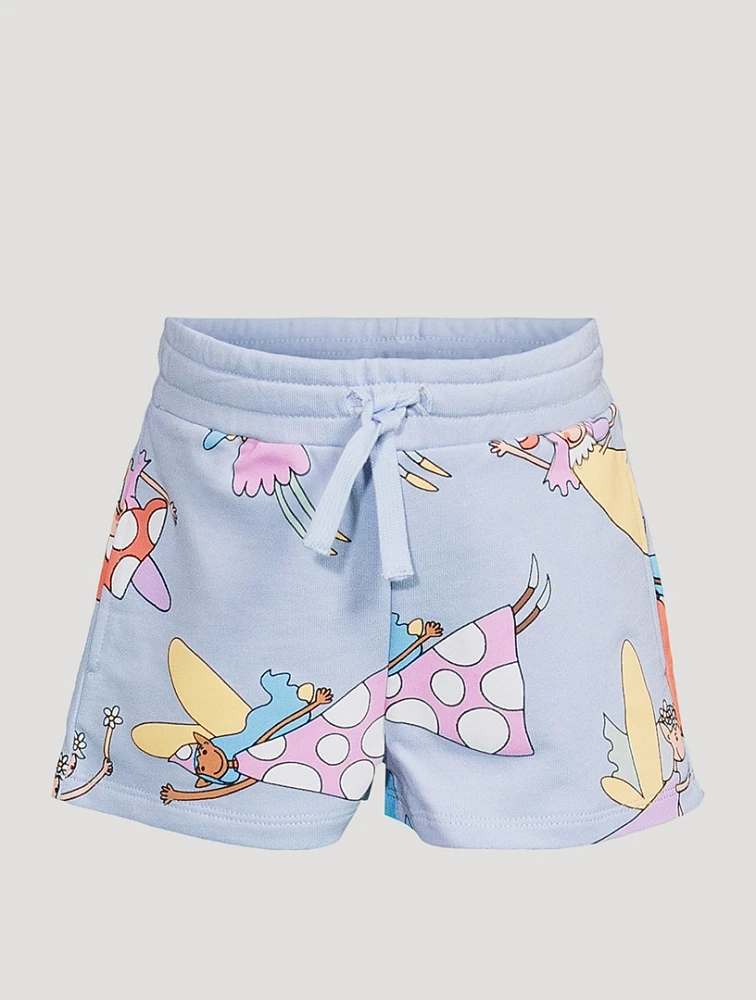 Fairies Cotton Shorts