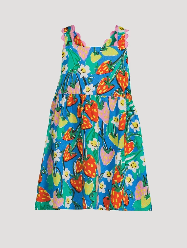Strawberry Pleated Dress
