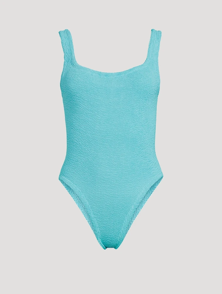 Squareneck One-Piece Swimsuit