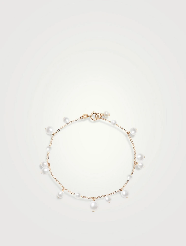 14K Gold Pearl Bubble Bracelet
