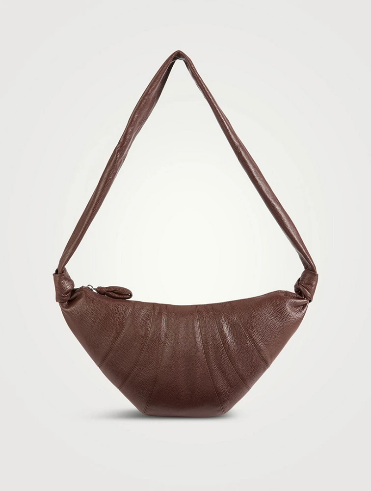 Medium Croissant Leather Shoulder Bag