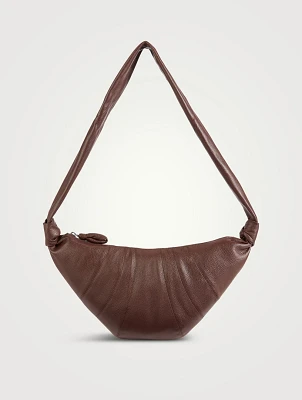 Medium Croissant Leather Shoulder Bag