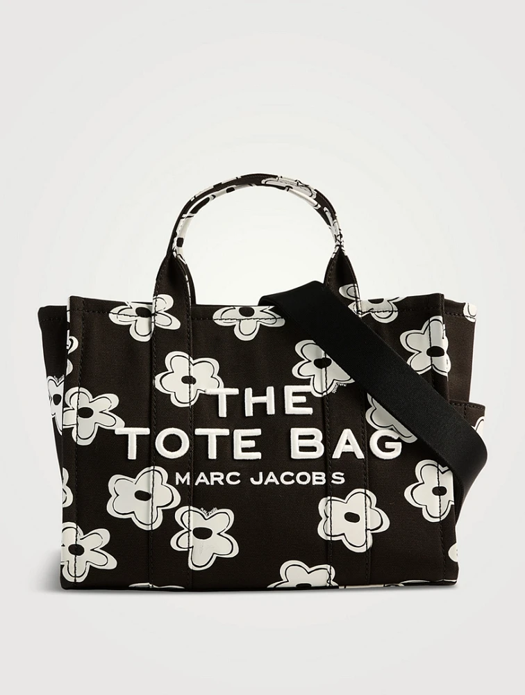 The Medium Canvas Tote Bag In Daisy Print