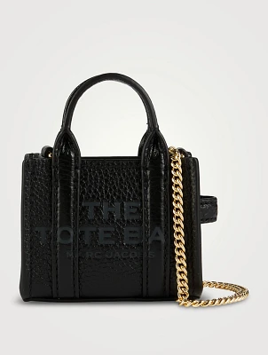 The Nano Leather Crossbody Tote Bag