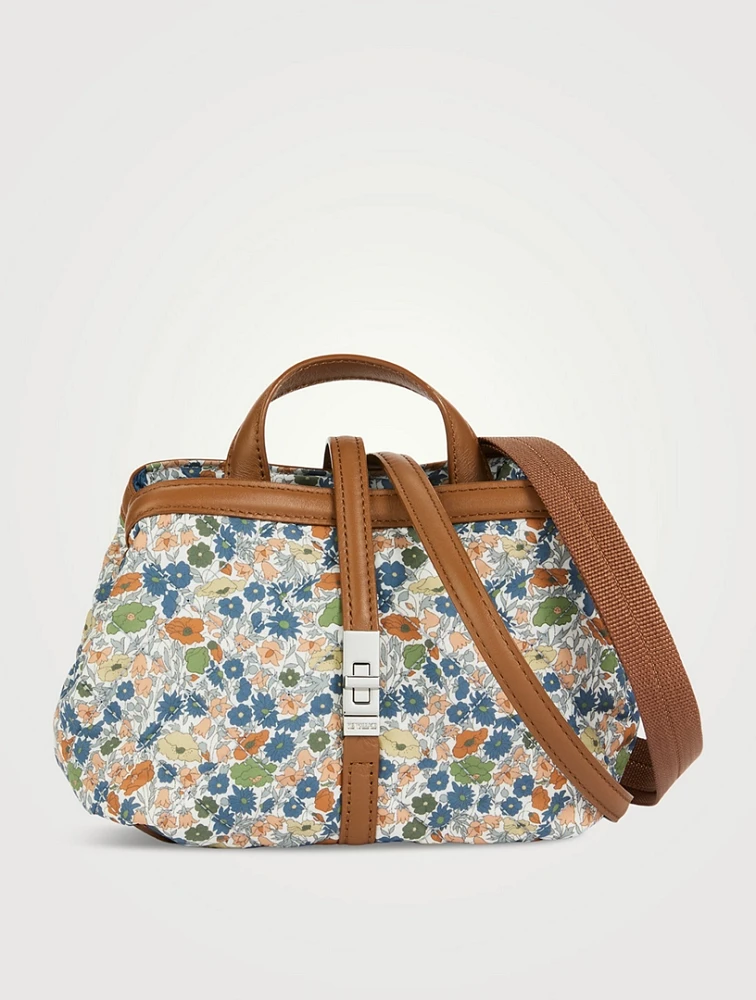 Mini Astor Tote Bag In Poppy Forest Print