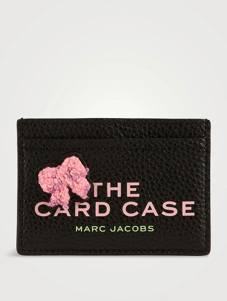 The Leather Card Case In Sticker Print