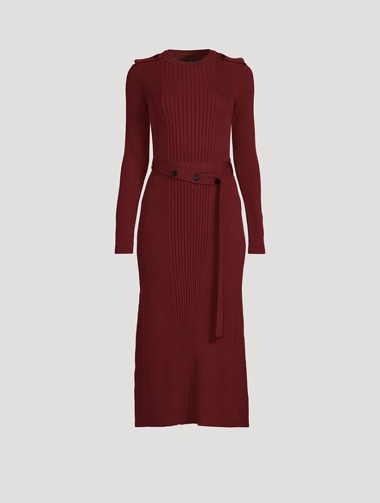 Lauryn Rib-Knit Midi Dress