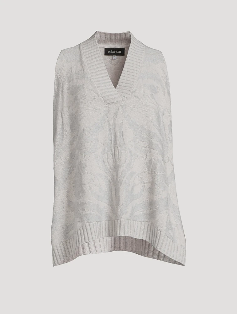 Carnation Jacquard Cashmere Sweater Vest