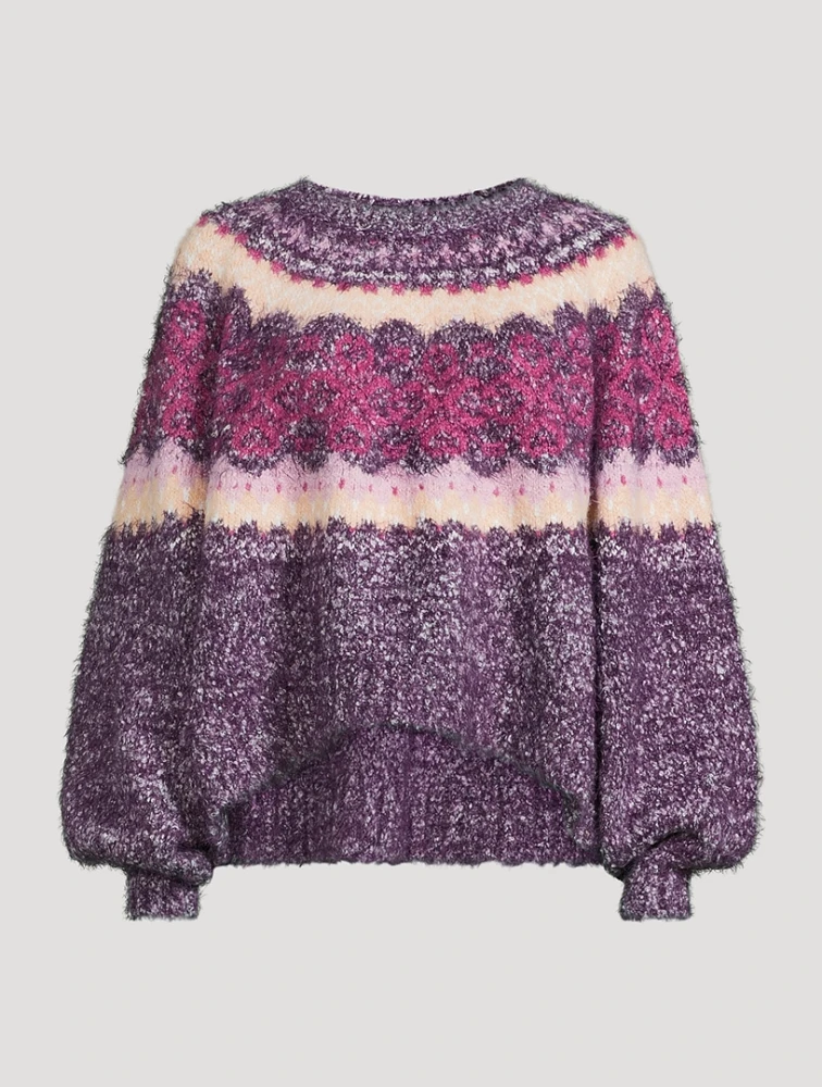 Festive Frost Intarsia Sweater