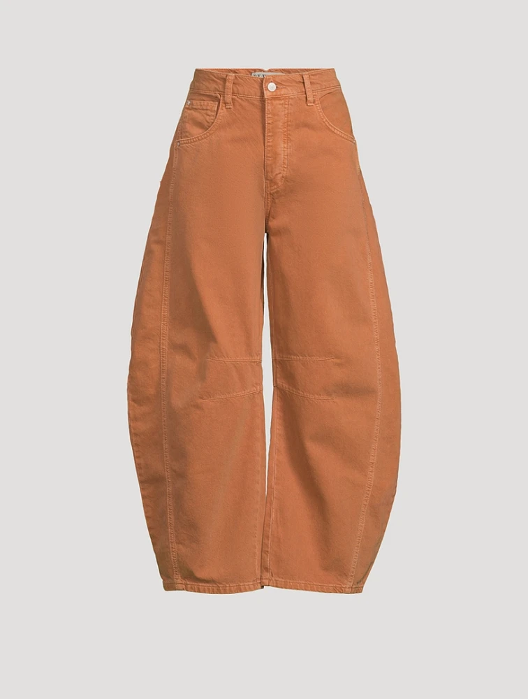 Good Luck Barrel-Leg Jeans