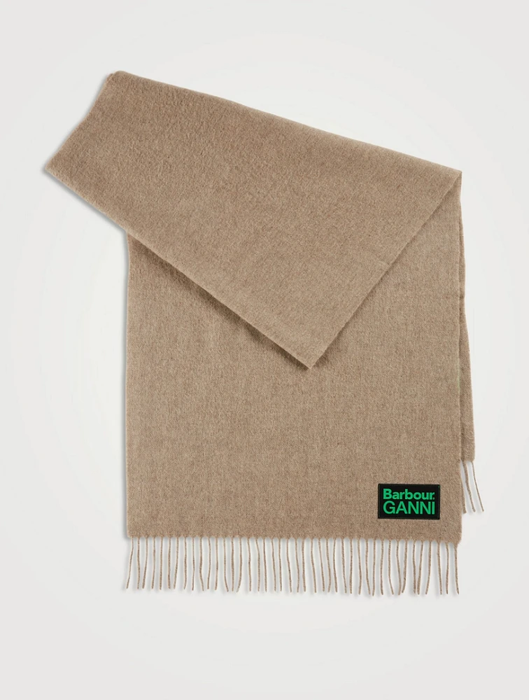 Ganni x Barbour Wool Scarf