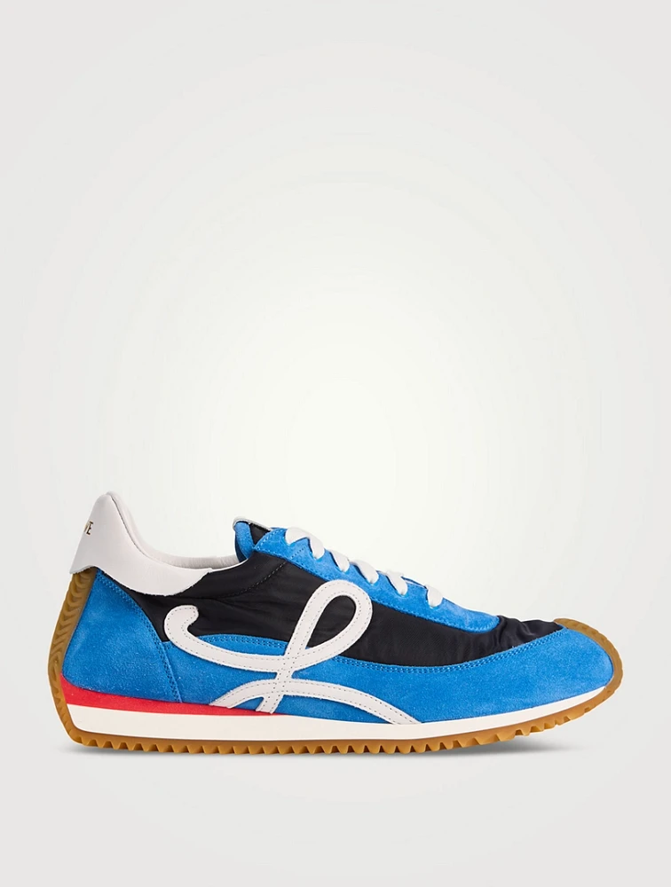 Flow Runner 2.0 Suede And Nylon Sneakers