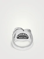 Silver Tattoo F You Heart Ring