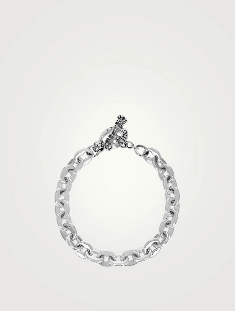 Small Silver Nautical Link Bracelet