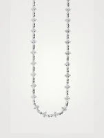 Silver MB Cross Chain Necklace
