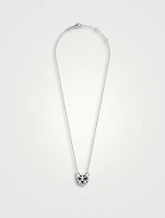 Fuzzy The Leopard Cat White Gold Pendant Necklace With Diamonds