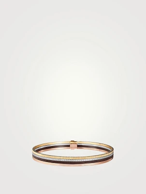 Small Quatre Classique Gold Choker Necklace With Diamonds