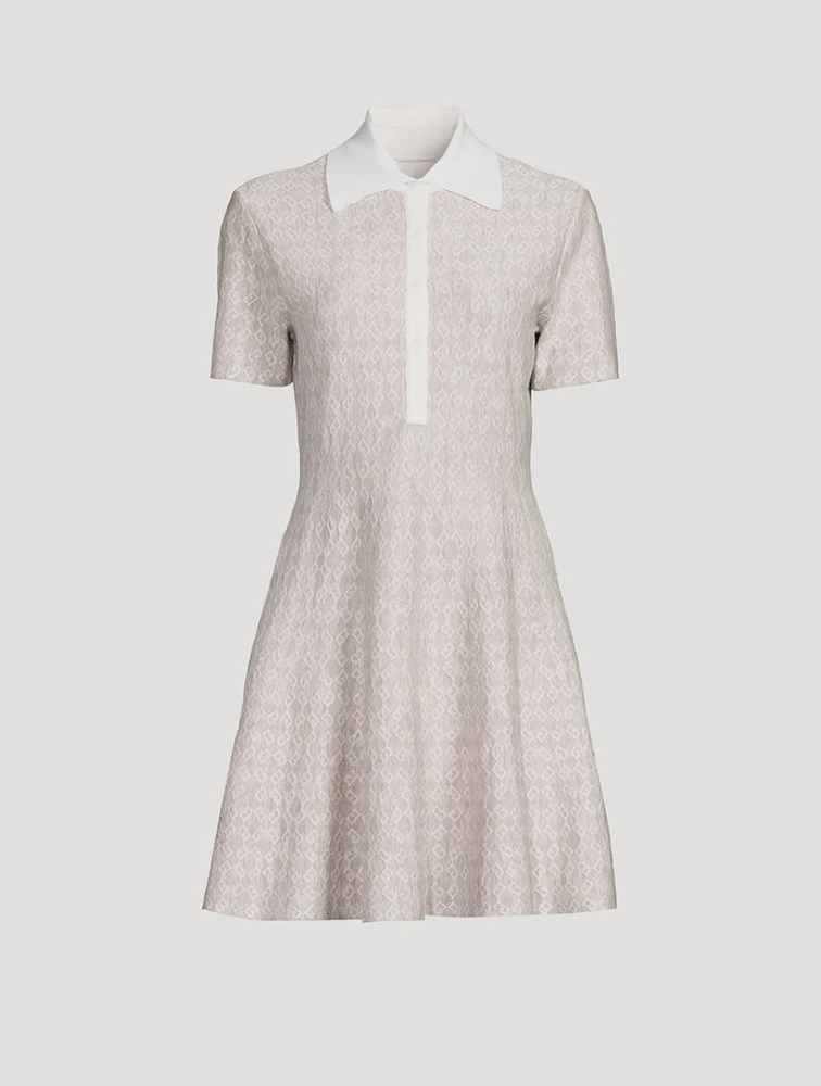Monogram 72 Jacquard Polo Dress