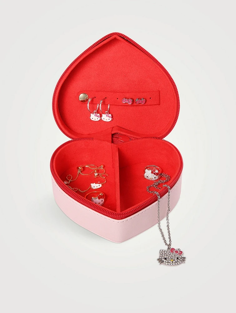 Hello Kitty Heart Zipper Case