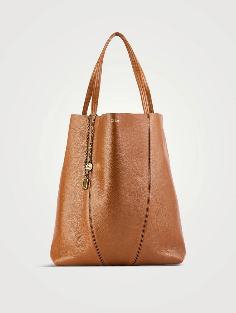 Large Chloé Spin Leather Tote Bag