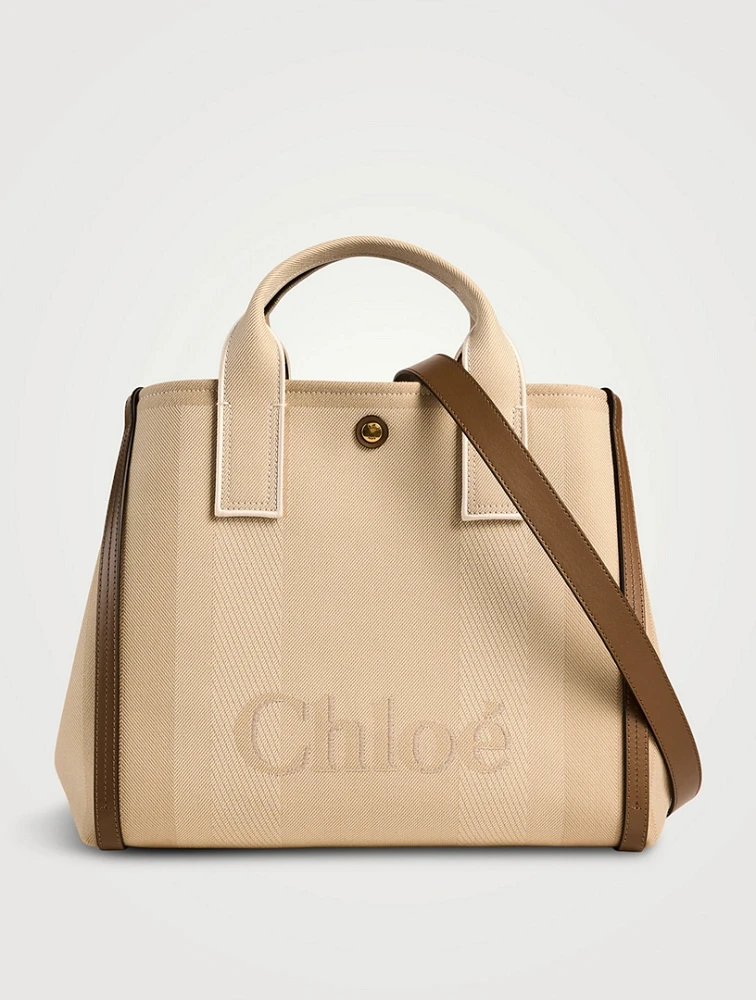 Large Chloé Carry Canvas Tote Bag