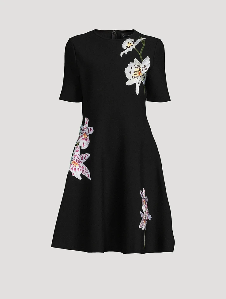 Orchid Jacquard Mini Dress